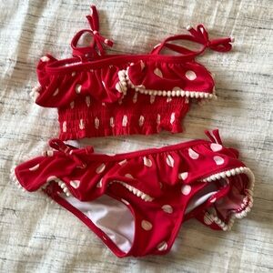 Red polkadot bathing suit size 24 months